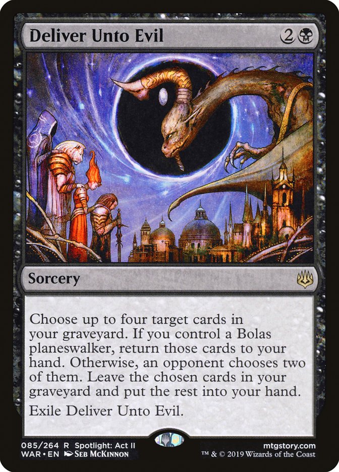 Deliver Unto Evil WAR-85 War of the Spark Magic card