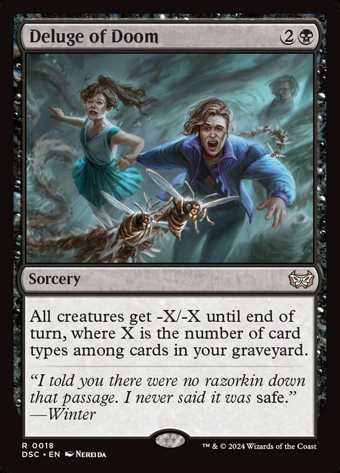 Deluge of Doom DSC-18 Duskmourn: House of Horror Commander Magic card