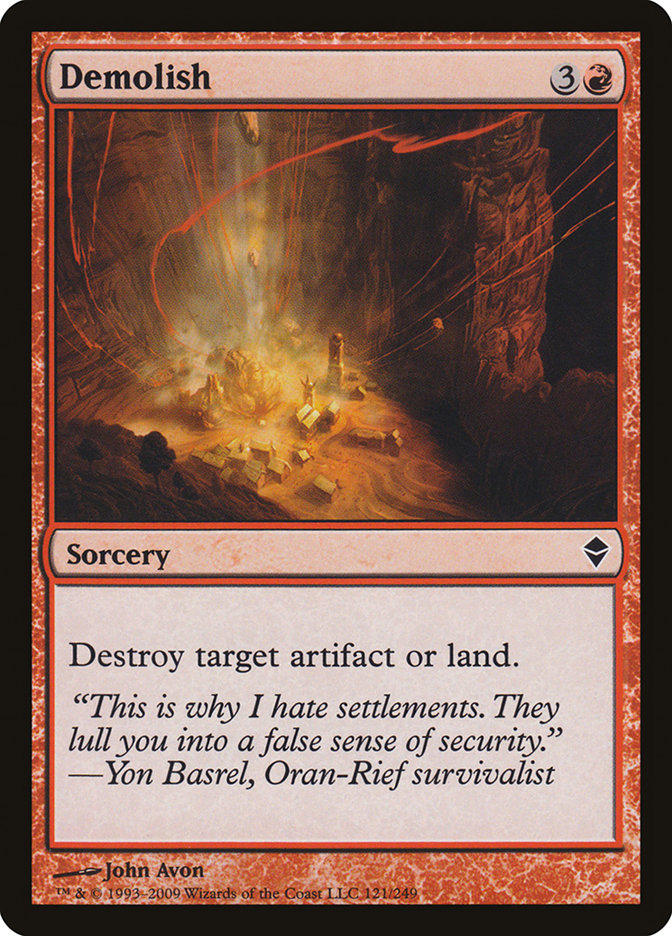 Demolish ZEN-121 Zendikar Magic card
