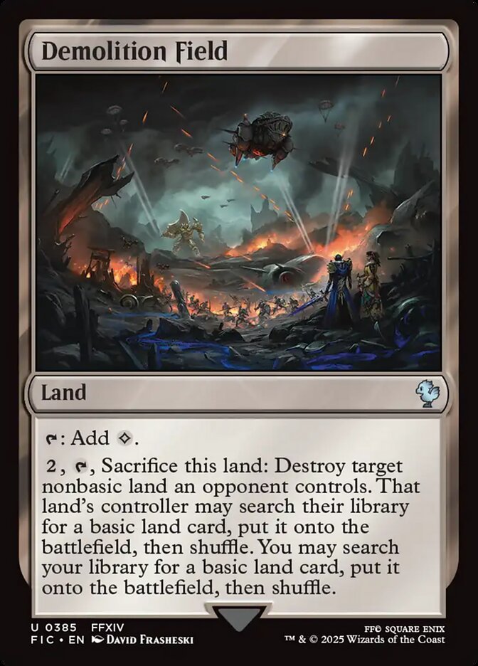 Demolition Field FIC-385 Final Fantasy Commander Magic card