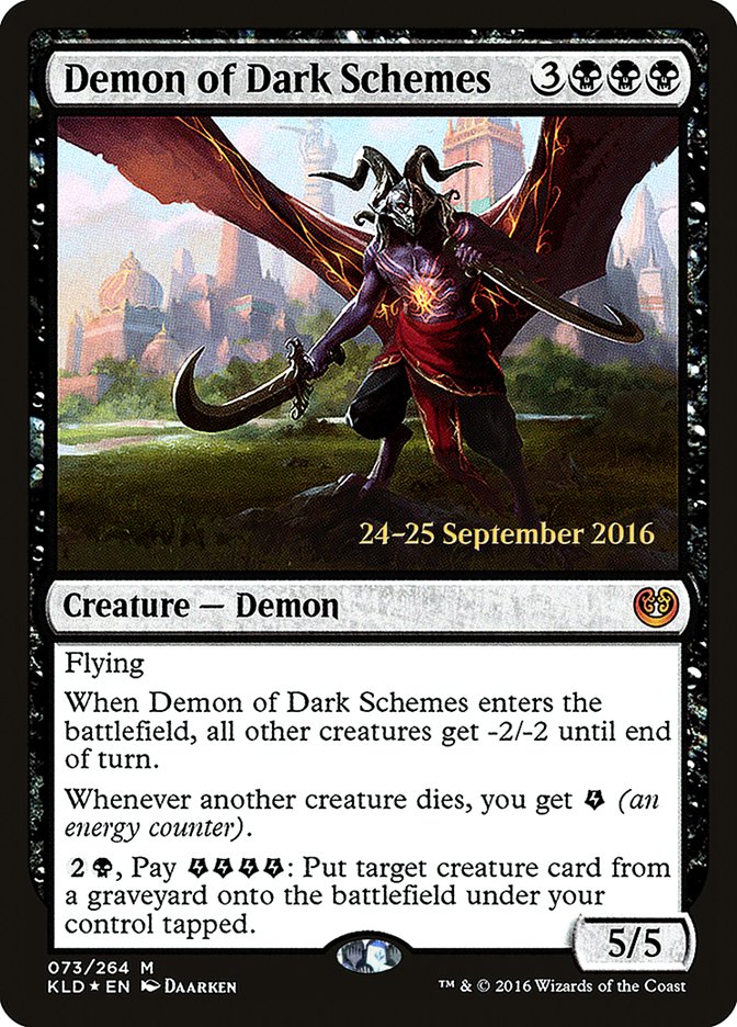 Demon of Dark Schemes PKLD-73S Kaladesh Promos Magic card