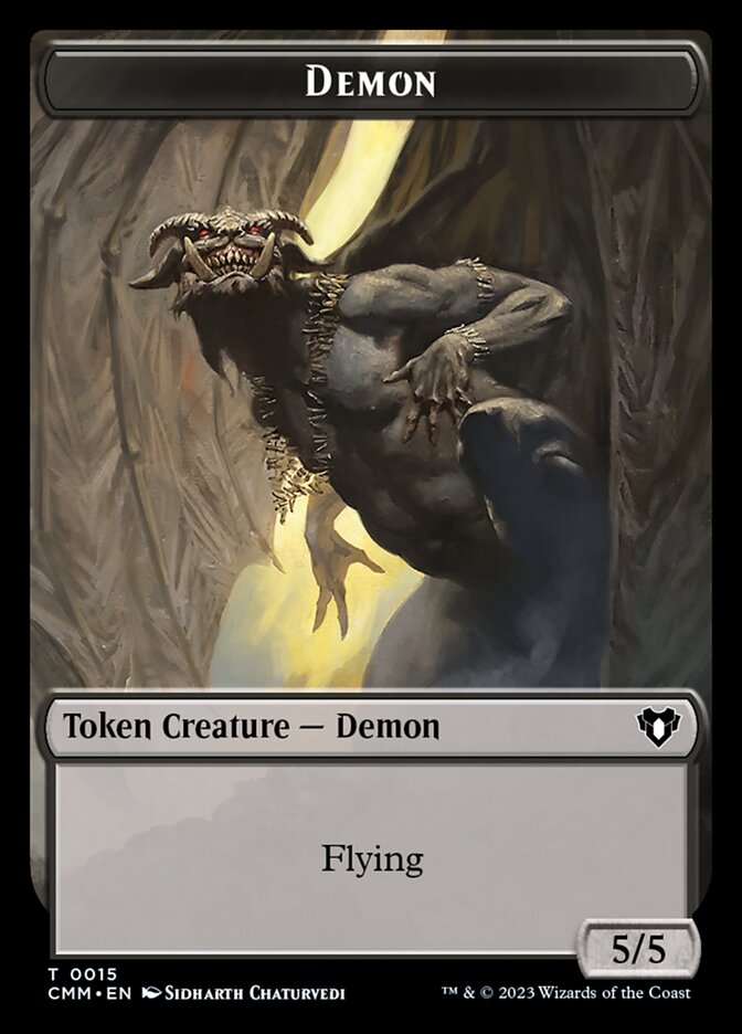 Demon TCMM-15 Commander Masters Tokens Magic card