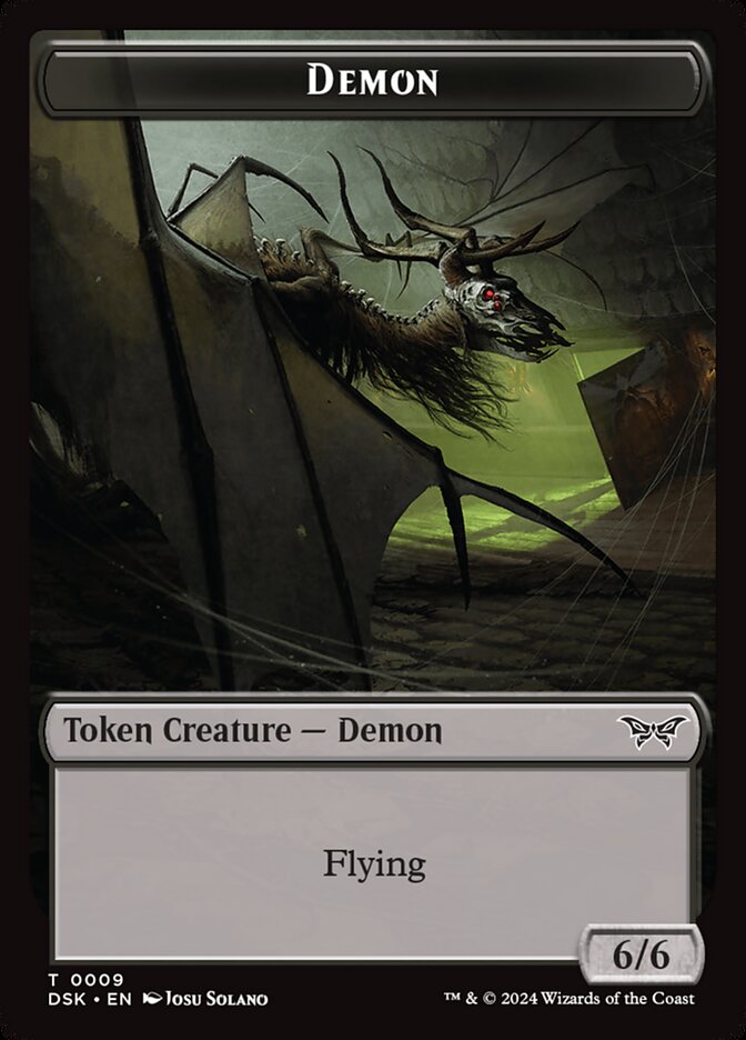 Demon TDSK-9 Duskmourn: House of Horror Tokens Magic card