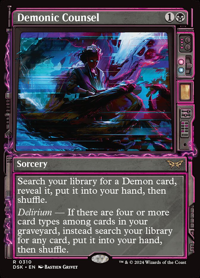 Demonic Counsel DSK-310 Duskmourn: House of Horror Magic card