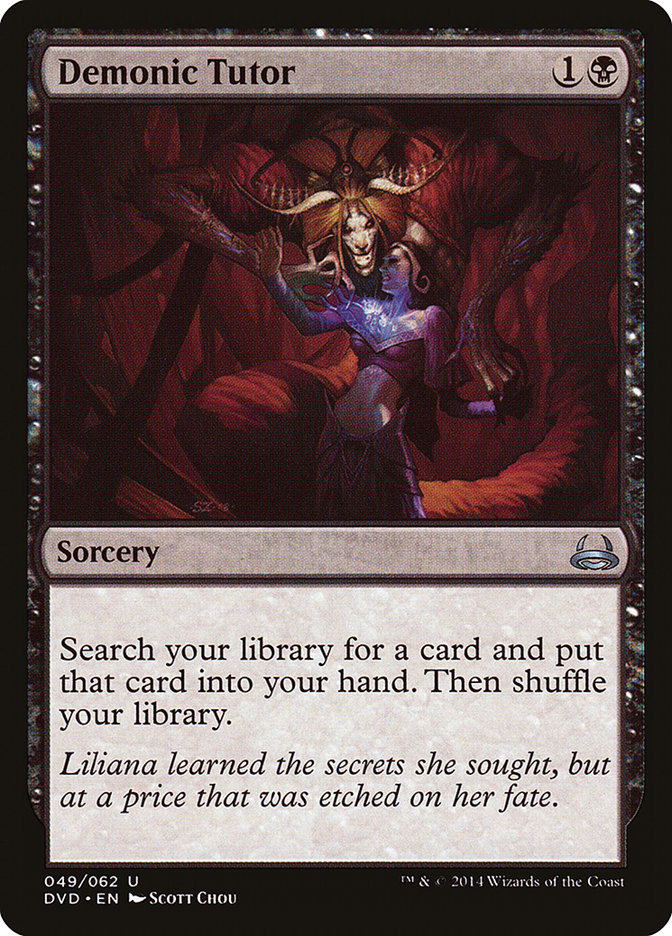 Demonic Tutor DVD-49 Duel Decks Anthology: Divine vs. Demonic Magic card