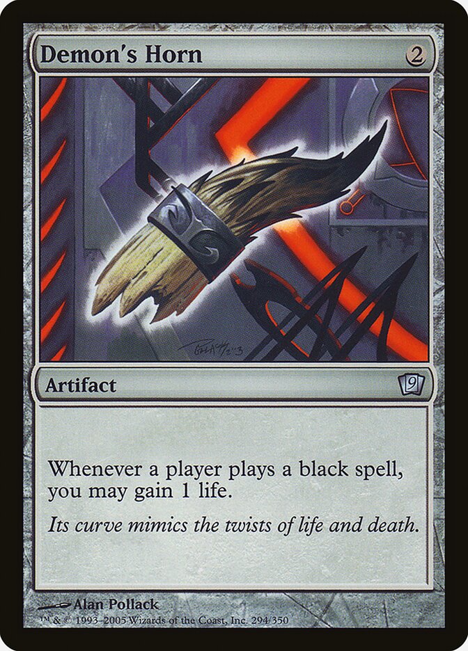 Demon's Horn 9ED-294STAR Ninth Edition Magic card