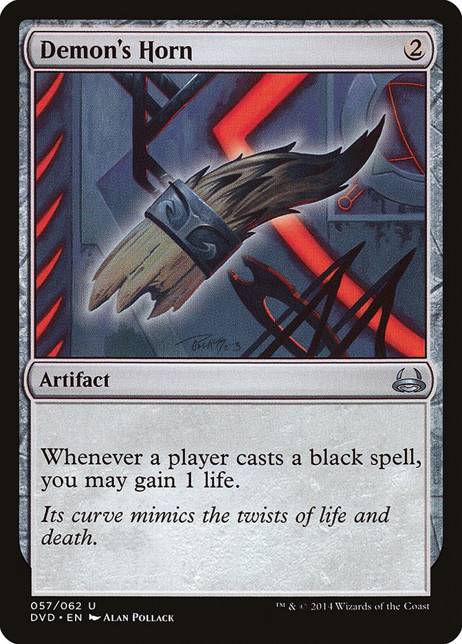 Demon's Horn DVD-57 Duel Decks Anthology: Divine vs. Demonic Magic card