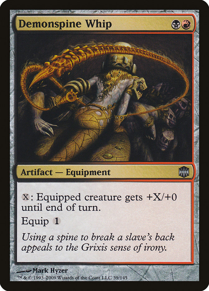 Demonspine Whip ARB-39 Alara Reborn Magic card