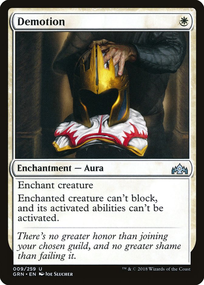 Demotion GRN-9 Guilds of Ravnica Magic card