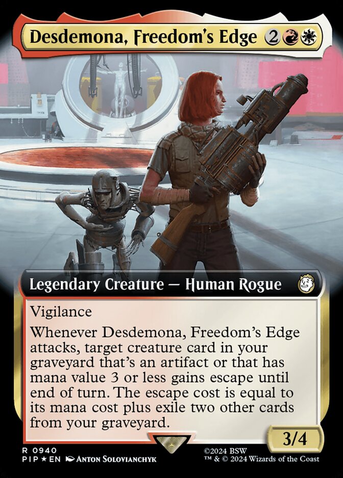 Desdemona, Freedom's Edge PIP-940 Fallout Magic card