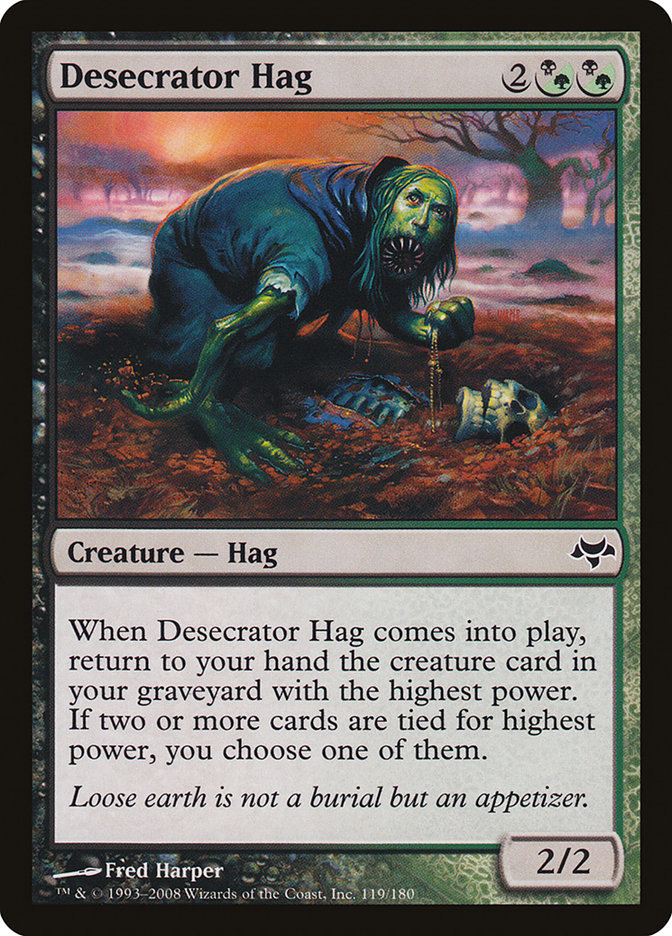 Desecrator Hag EVE-119 Eventide Magic card