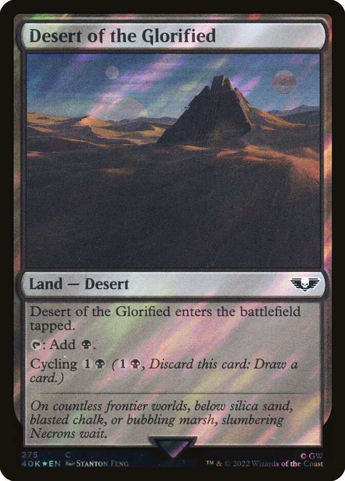 Desert of the Glorified 40K-275STAR Warhammer 40,000 Commander Magic card