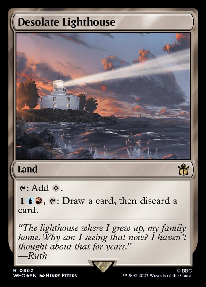 Desolate Lighthouse WHO-862 Doctor Who Magic card