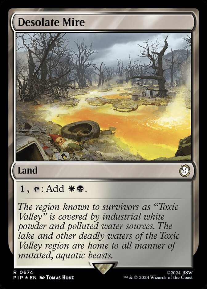 Desolate Mire PIP-674 Fallout Magic card