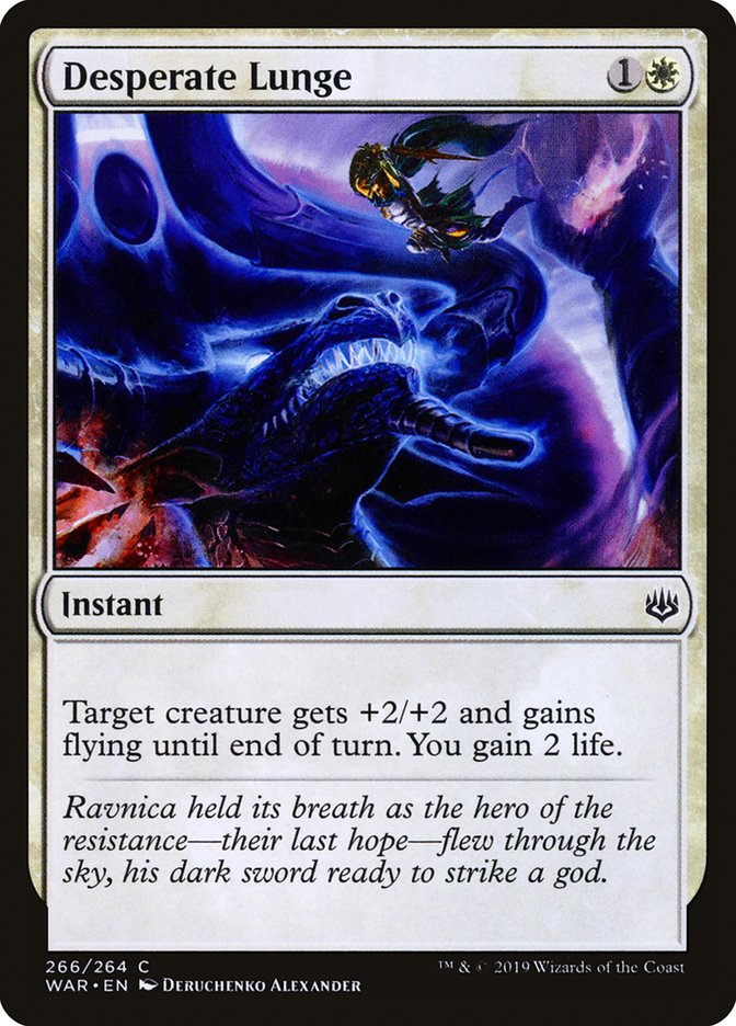 Desperate Lunge WAR-266 War of the Spark Magic card