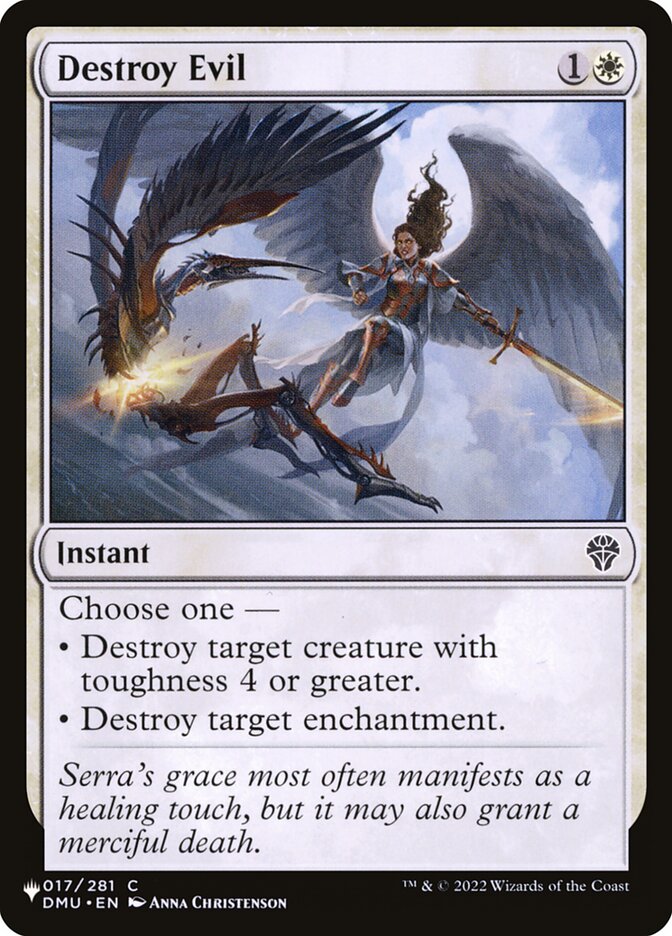 Destroy Evil PLST-DMU-17 The List Magic card