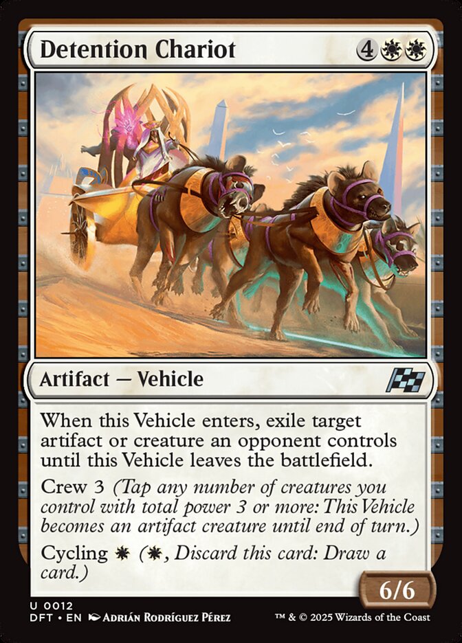 Detention Chariot DFT-12 Aetherdrift Magic card