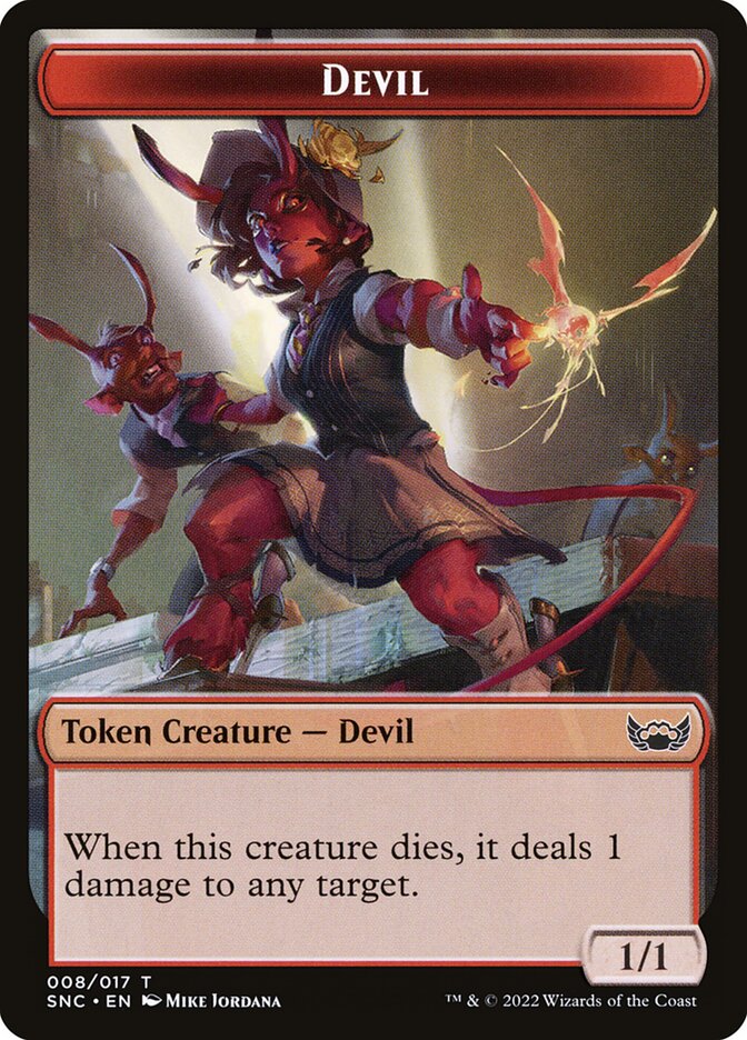 Devil TSNC-8 Streets of New Capenna Tokens Magic card