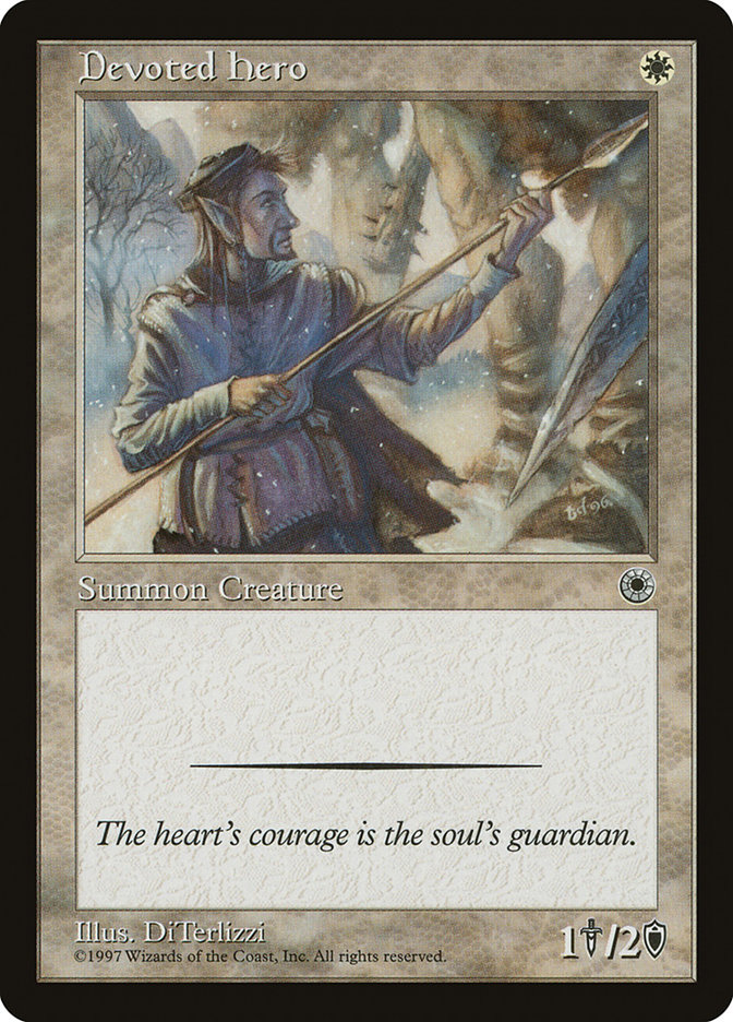 Devoted Hero POR-13 Portal Magic card
