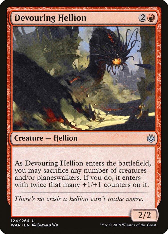 Devouring Hellion WAR-124 War of the Spark Magic card