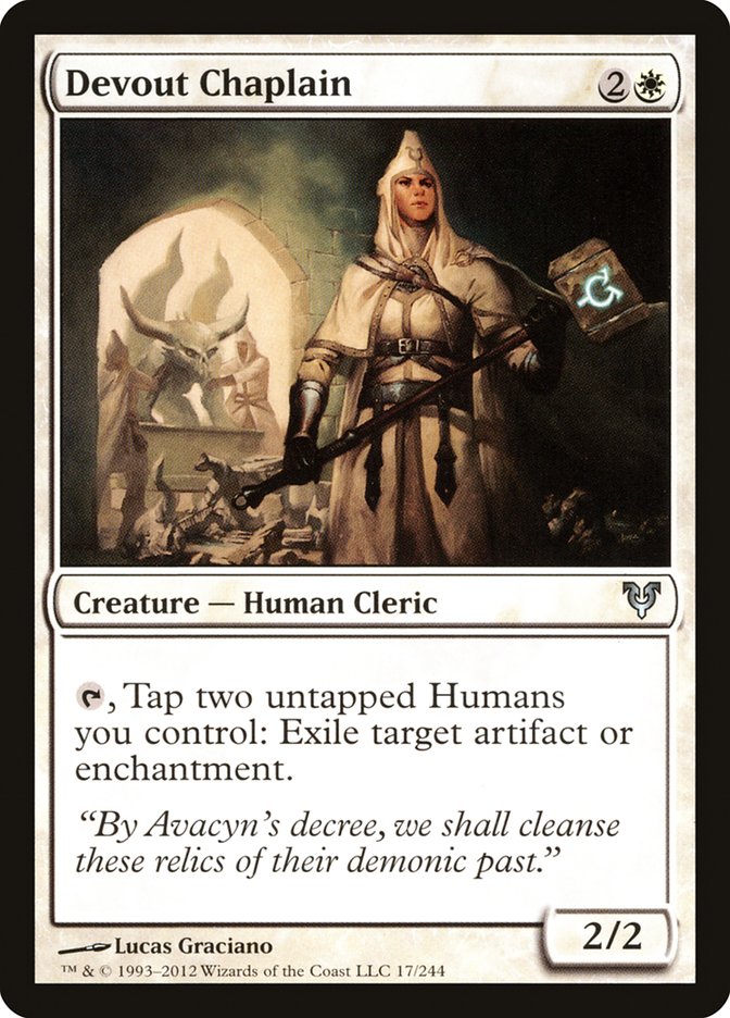 Devout Chaplain AVR-17 Avacyn Restored Magic card