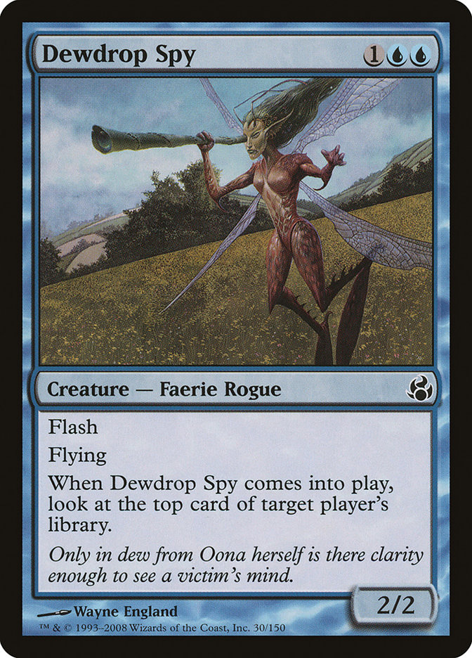 Dewdrop Spy MOR-30 Morningtide Magic card