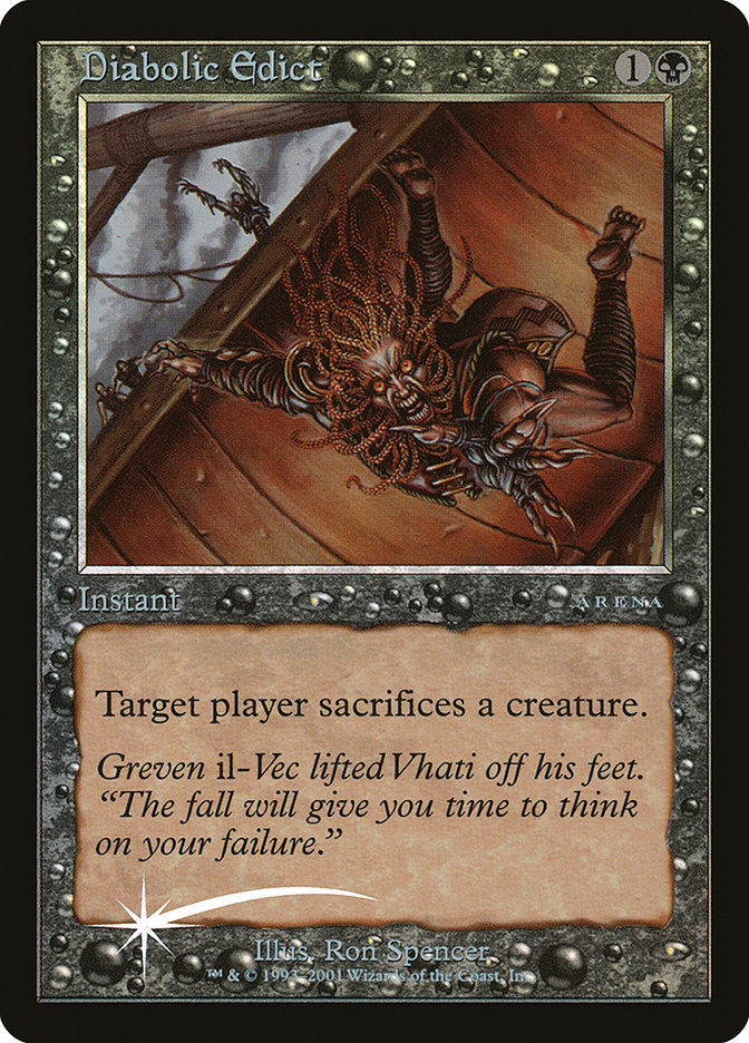 Diabolic Edict PAL01-10 Arena League 2001 Magic card