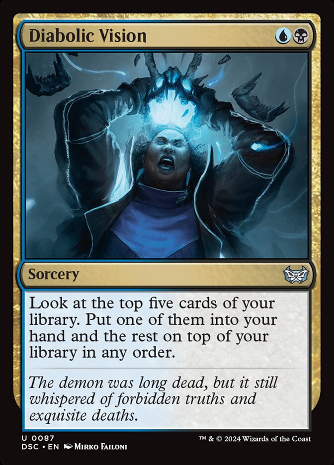 Diabolic Vision DSC-87 Duskmourn: House of Horror Commander Magic card