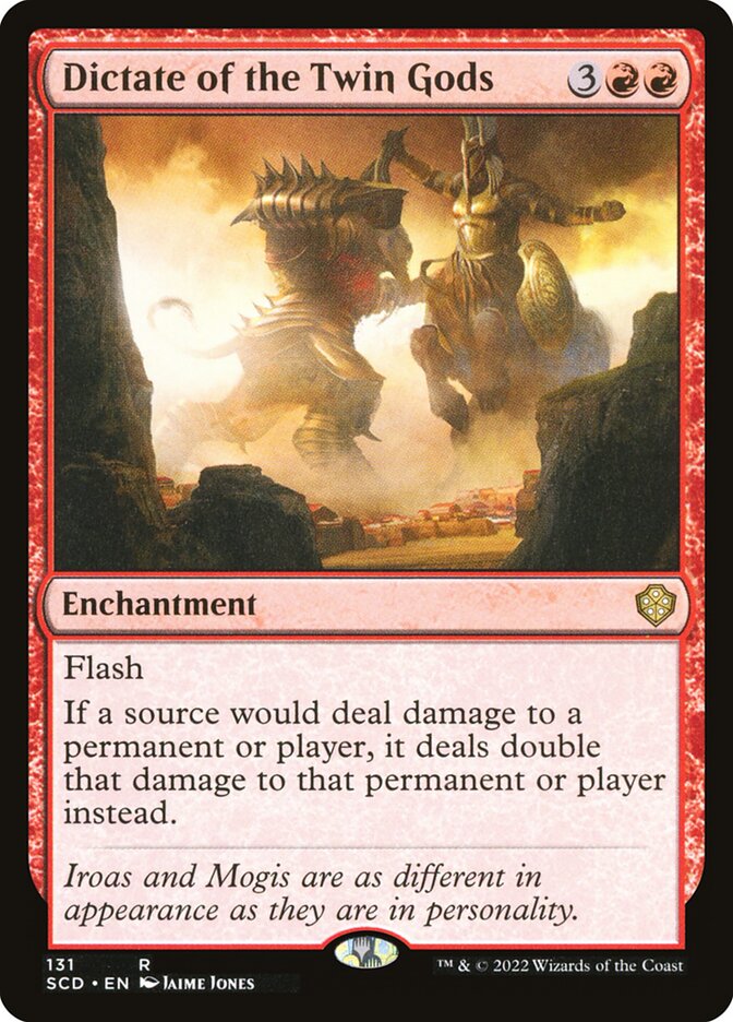 Dictate of the Twin Gods SCD-131 Starter Commander Decks Magic card