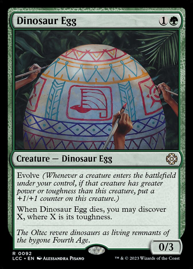 Dinosaur Egg LCC-92 The Lost Caverns of Ixalan Commander Magic card
