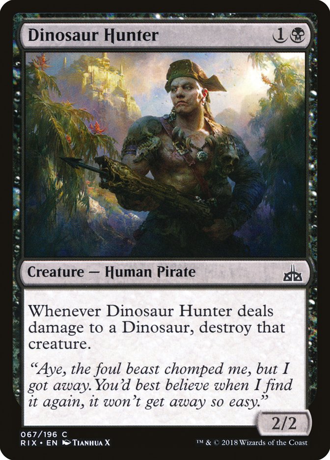 Dinosaur Hunter RIX-67 Rivals of Ixalan Magic card