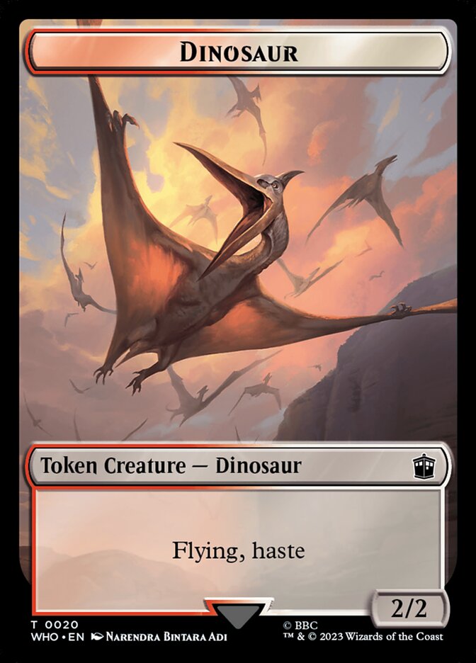 Dinosaur TWHO-20 Doctor Who Tokens Magic card
