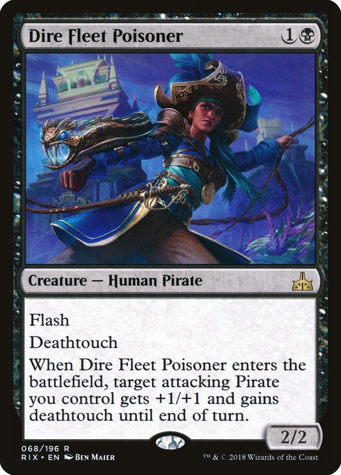 Dire Fleet Poisoner RIX-68 Rivals of Ixalan Magic card
