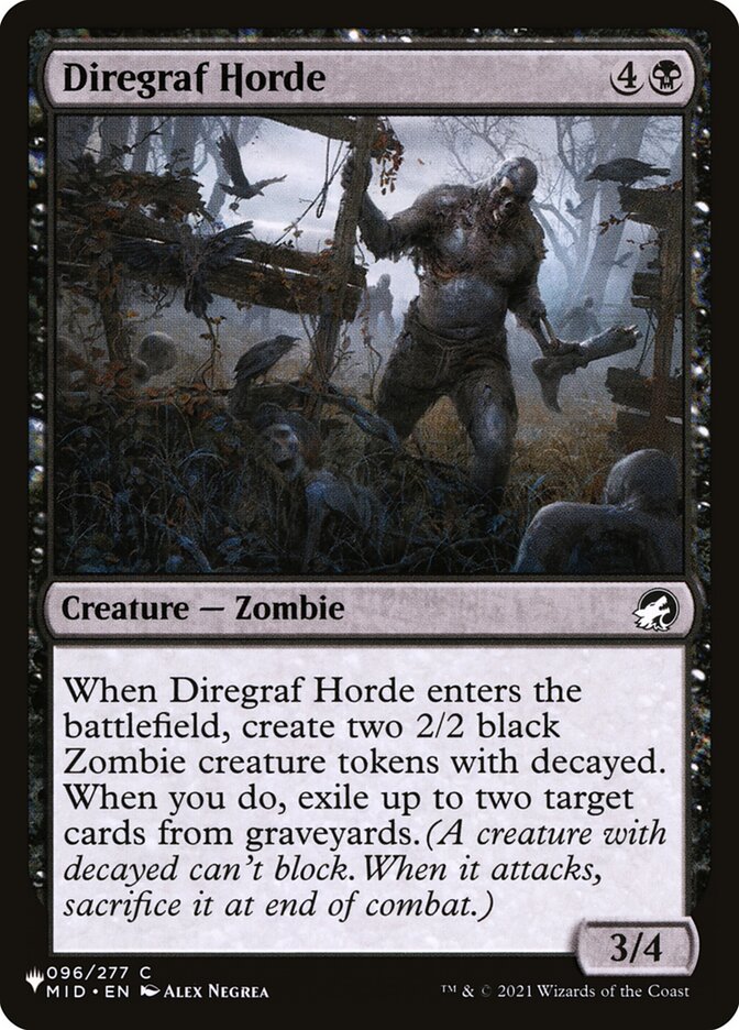 Diregraf Horde PLST-MID-96 The List Magic card