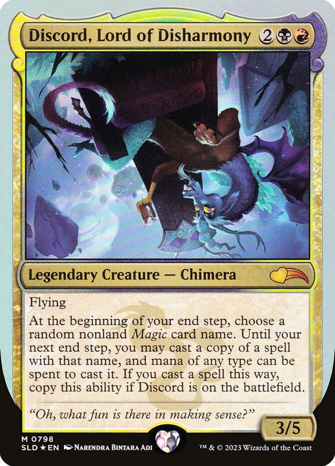 Discord, Lord of Disharmony SLD-798 Secret Lair Drop Magic card