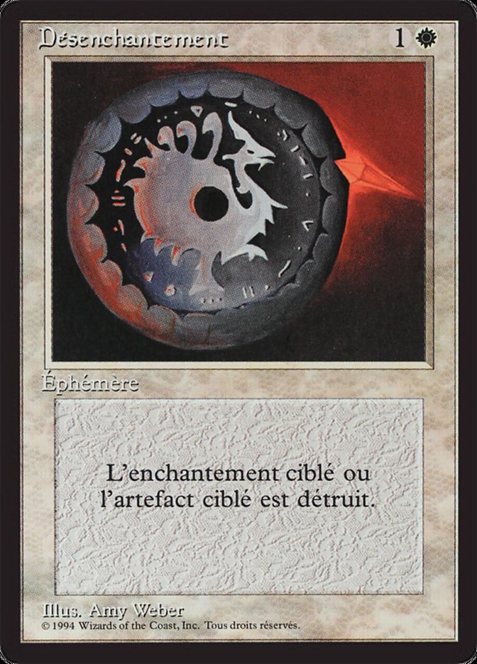 Disenchant FBB-17 Foreign Black Border Magic card