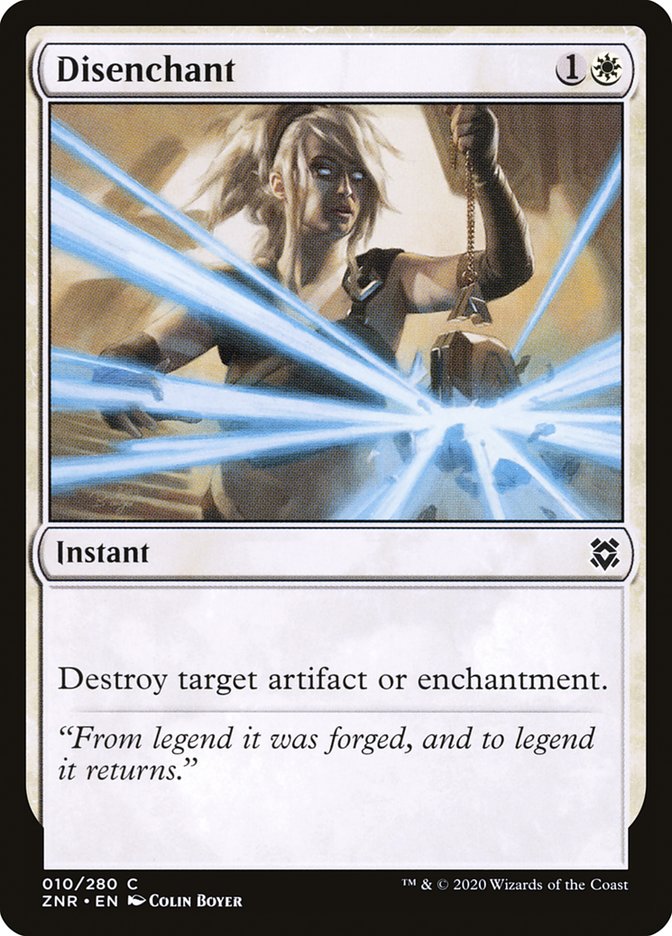 Disenchant ZNR-10 Zendikar Rising Magic card