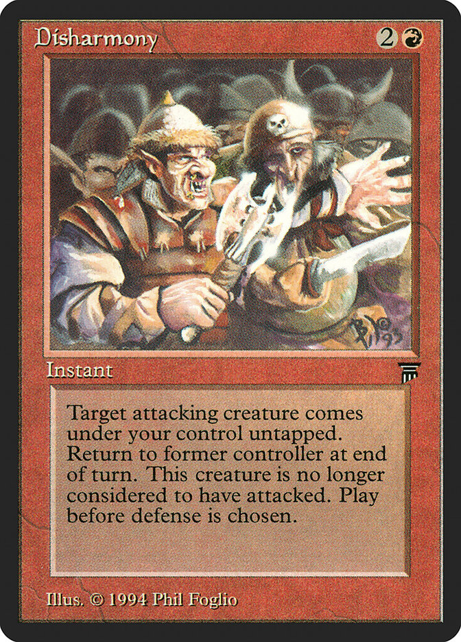Disharmony LEG-142 Legends Magic card