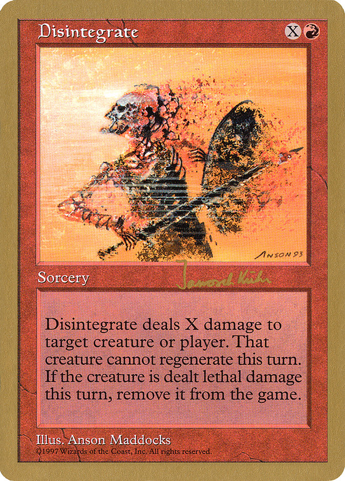 Disintegrate WC97-JK219 World Championship Decks 1997 Magic card