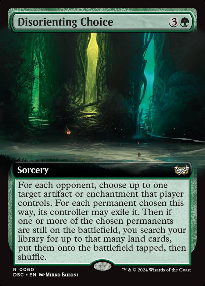 Disorienting Choice DSC-60 Duskmourn: House of Horror Commander Magic card