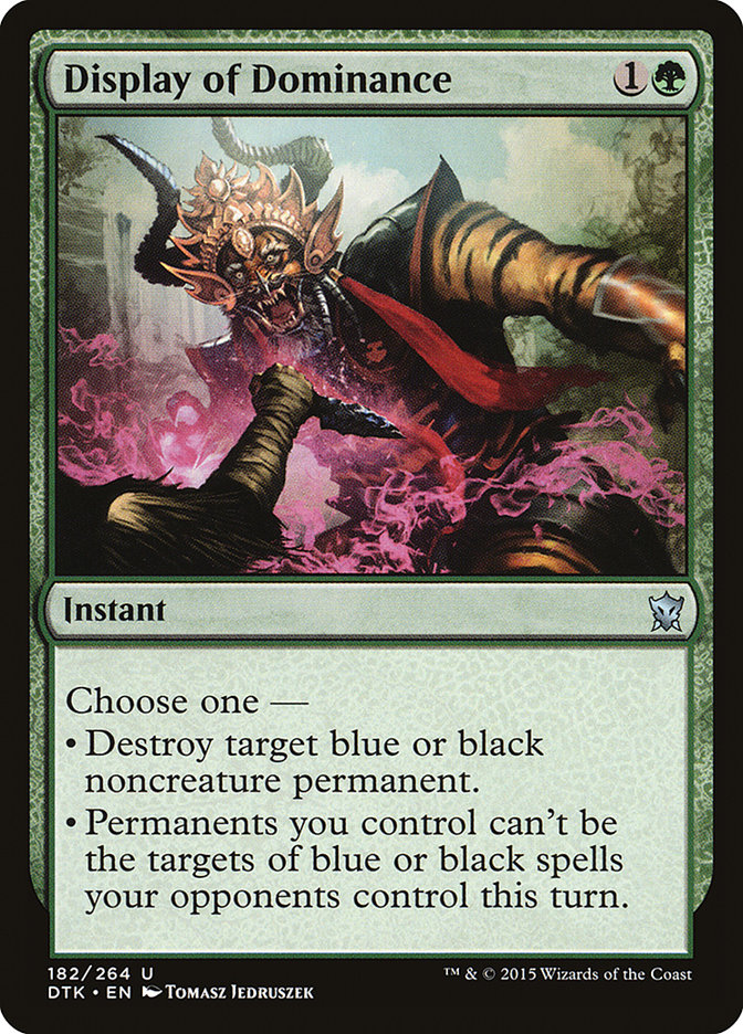 Display of Dominance DTK-182 Dragons of Tarkir Magic card