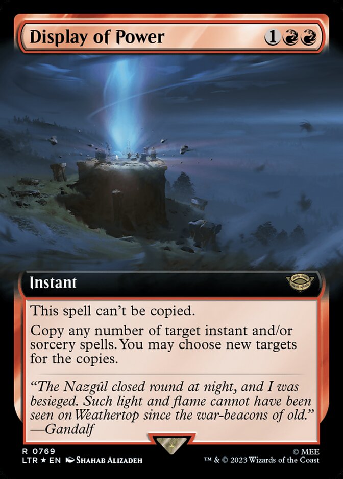 Display of Power LTR-769 The Lord of the Rings: Tales of Middle-earth Magic card