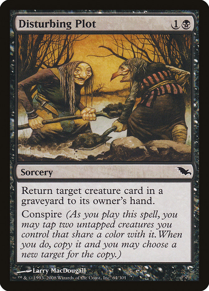 Disturbing Plot SHM-64 Shadowmoor Magic card