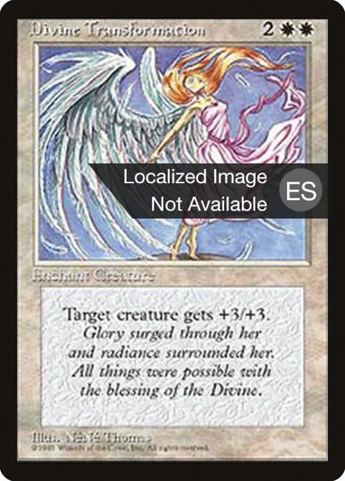 Divine Transformation 4BB-23 Fourth Edition Foreign Black Border Magic card