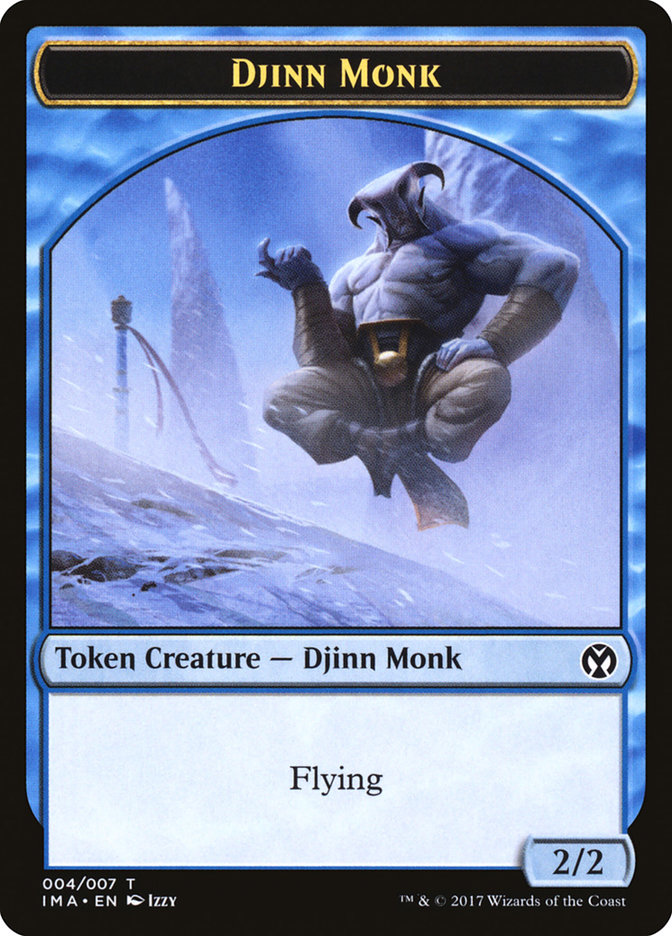 Djinn Monk TIMA-4 Iconic Masters Tokens Magic card