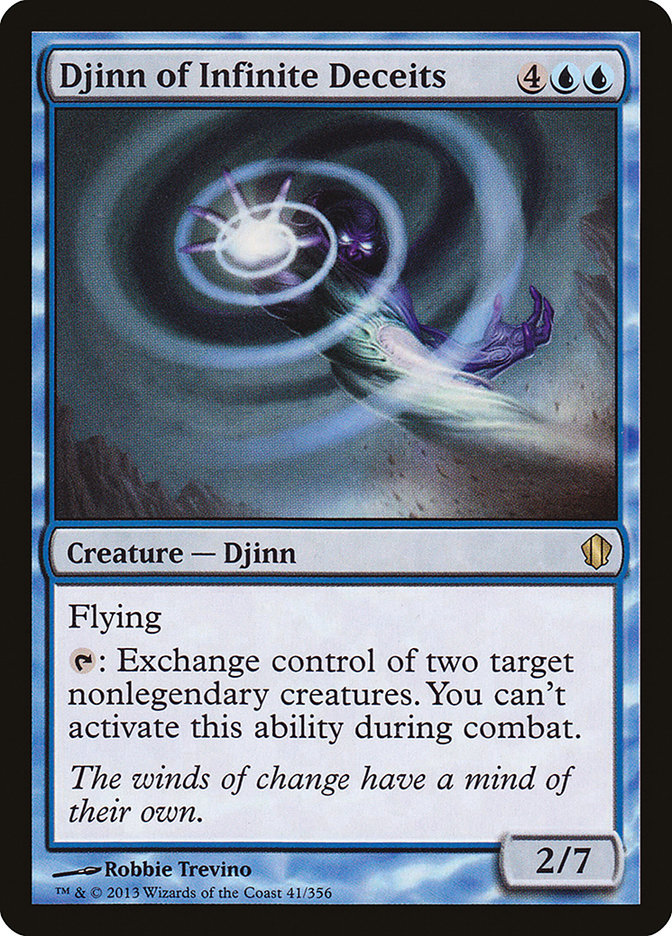 Djinn of Infinite Deceits C13-41 Commander 2013 Magic card