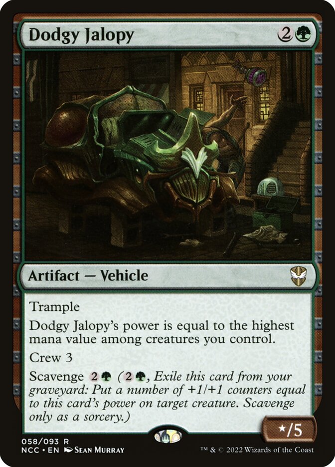 Dodgy Jalopy NCC-58 New Capenna Commander Magic card