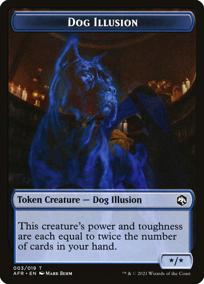Dog Illusion TAFR-3 Adventures in the Forgotten Realms Tokens Magic card