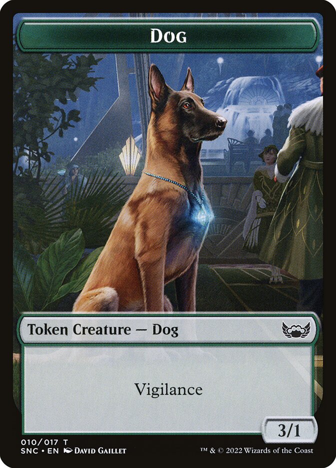 Dog TSNC-10 Streets of New Capenna Tokens Magic card