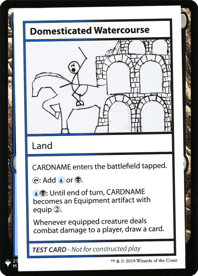 Domesticated Watercourse CMB1-114 Mystery Booster Playtest Cards 2019 Magic card